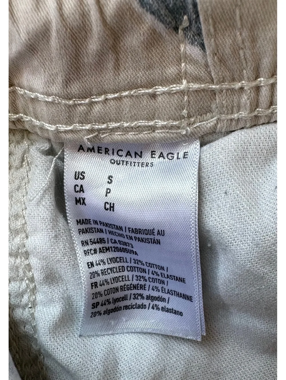American Eagle Men’s Flex 6.5” Lived-In Trekker Shorts Small Tropical Leaf